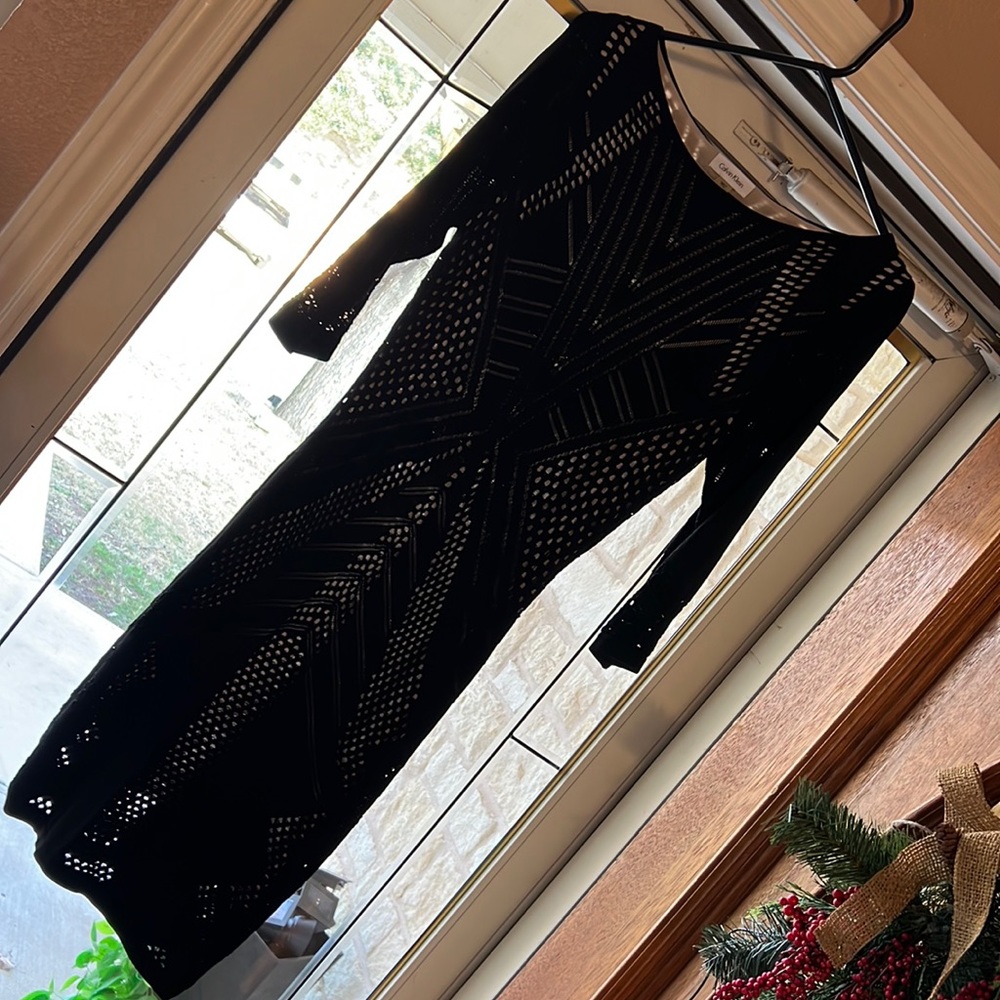 Calvin Klein black dress fully lined